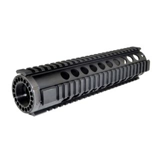AR-15 10" Mid Length Free Float Handguard Quad Rail w/ Barrel Nut - Cerakote Finish
