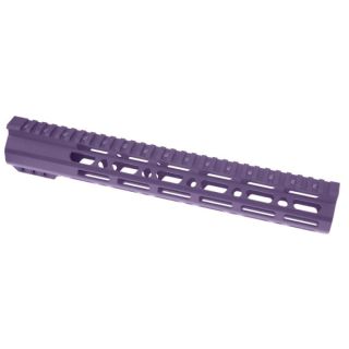 AR-15 12" Clamp-Style Lightweight Skeletonized M-LOK Free Float Handguard – Cerakote Bright Purple