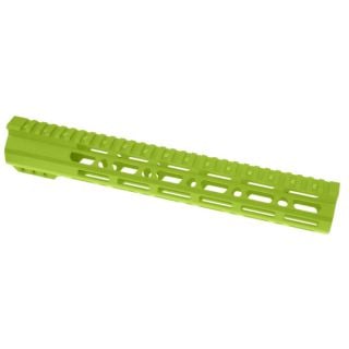 AR-15 12" Clamp-Style Lightweight Skeletonized M-LOK Free Float Handguard – Cerakote Zombie Green