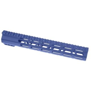 AR-15 12" Clamp-Style Lightweight Skeletonized M-LOK Free Float Handguard – Cerakote NRA Blue