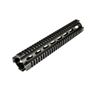 12" Rifle Length 2pc Drop-In Handguard for AR-15 .223/5.56, fits ROUND End Cap