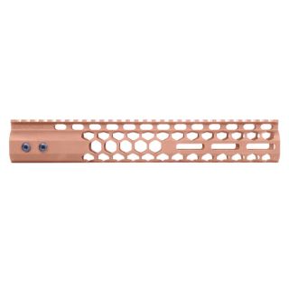 12” Air Lite Series Honeycomb M-LOK Free Float Handguard | Monolithic Top Rail | Custom Cerakote Rose Gold
