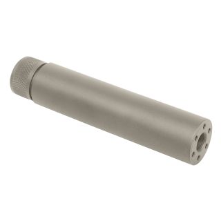 AR-15 5.5" Fake Suppressor Barrel Extension | 1/2x28 | Bull Shark Gray
