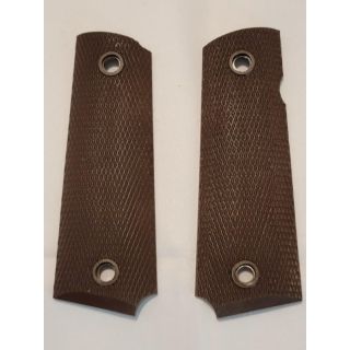 1911 Grip Panels *ORPH*  -  Dark Blown Plain