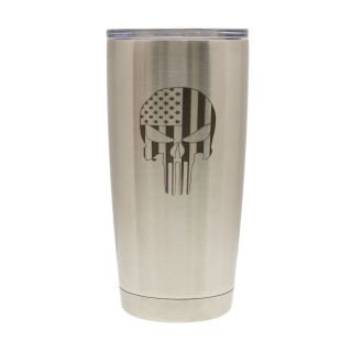 20 oz. Vacuum Insulated Tumbler - Stainless Steel - American Punisher