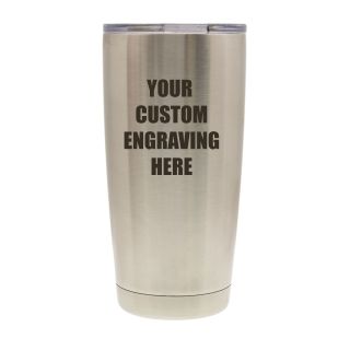 20 oz. Vacuum Insulated Tumbler - Stainless Steel - Custom Engraved
