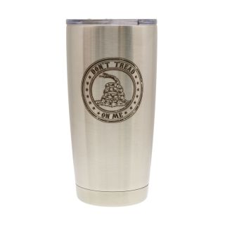20 oz. Vacuum Insulated Tumbler - Stainless Steel - Don't Tread on Me