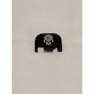 Glock Rear Slide Plate- *ORPH*  - 2nd Amendment Skull- Anodized Black, Gen 1-4