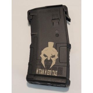 AR-15 PMAG MOE - *ORPH* Black Greek Spartan Images - 300 Black out Cal -  (20 Round) Sample