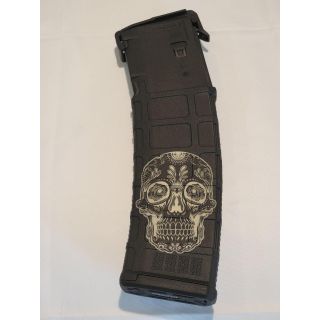 AR-15 PMAG MOE - *ORPH* Lasered Day Of the Dead  -  (40 Round) Blemished and laser mistakes