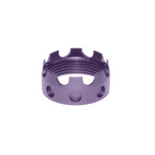 Presma Aluminum Castle Nut — Fits .223 / 5.56 / .308 Buffer Tube & Receiver End Plates — Cerakote Bright Purple