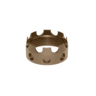 Presma Aluminum Castle Nut — Fits .223 / 5.56 / .308 Buffer Tube & Receiver End Plates — Cerakote Burnt Bronze