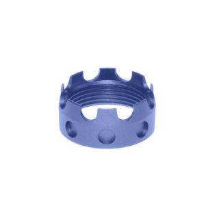 Presma Aluminum Castle Nut — Fits .223 / 5.56 / .308 Buffer Tube & Receiver End Plates — Cerakote NRA Blue