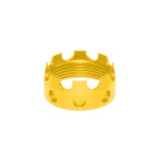 Presma Aluminum Castle Nut — Fits .223 / 5.56 / .308 Buffer Tube & Receiver End Plates — Cerakote Sunflower Yellow