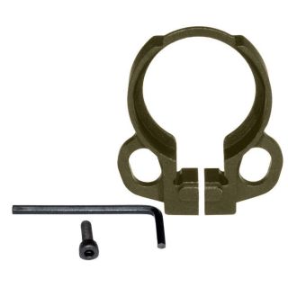 Aluminum Receiver End Plate with Dual Sling Clip Type Adapters — .223 / 5.56 / .308 | OD Green