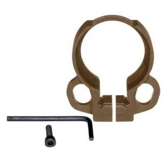Aluminum Receiver End Plate with Dual Sling Clip Type Adapters — .223 / 5.56 / .308 | Cerakote Burnt Bronze