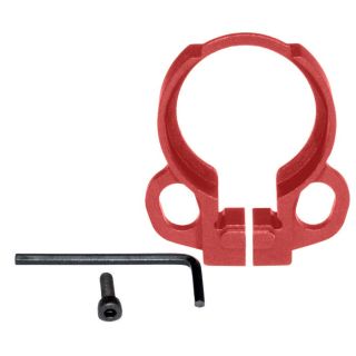 Aluminum Receiver End Plate with Dual Sling Clip Type Adapters — .223 / 5.56 / .308 | Firehouse Red