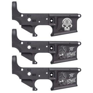 Aero Precision AR-15 Stripped Lower Receiver - Anodized Black with Engraving