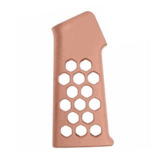 Guntec Airlite Skeletonized Aluminum Pistol Grip | Lightweight AR Grip | Rose Gold