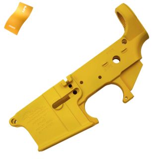 Anderson AR-15 Stripped Lower Receiver - Cerakote Sunflower Yellow