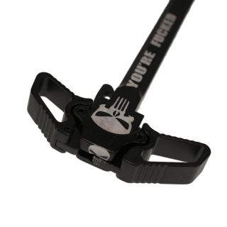 AR-10 Ambidextrous Charging Handle - Blank - Anodized Black