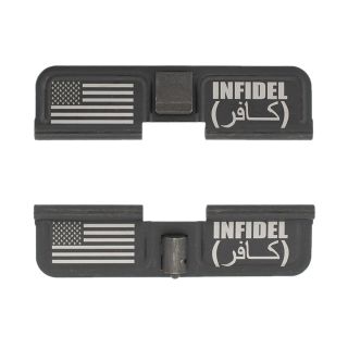 AR-10 Dust Cover - American Infidel - Double Image - Phosphate Black