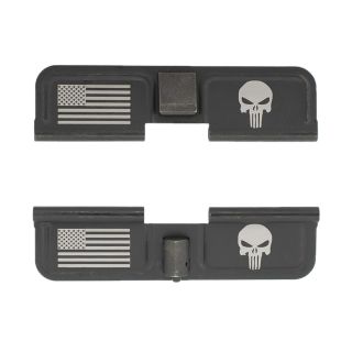 AR-10 Dust Cover - American Punisher - Double Image - Phosphate Black
