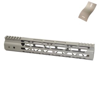 AR-15 15" Mod Lite Skeletonized M-LOK Free Float Handguard - Cerakote Bull Shark Grey
