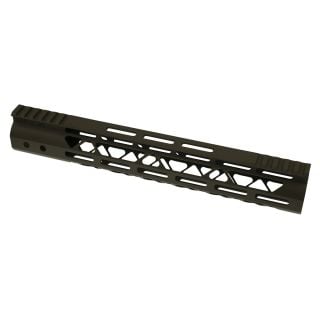 AR-15 15" Mod Lite Skeletonized M-LOK Free Float Handguard - Cerakote Olive Drab Green