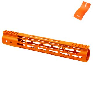 AR-15 12" Mod Lite Skeletonized M-LOK Free Float Handguard - Cerakote Orange