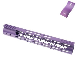 AR-15 12" Mod Lite Skeletonized M-LOK Free Float Handguard - Cerakote Purple