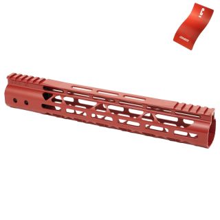 AR-15 Mod Lite Skeletonized M-LOK Free Float Handguard - Cerakote Firehouse Red