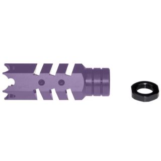 Cerakote AR-15 Competition Muzzle Brake – .223/5.56 | 1/2x28 Thread, Bright Purple