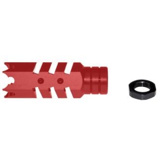 Cerakote AR-15 Competition Muzzle Brake – .223/5.56 | 1/2x28 Thread, Firehouse Red