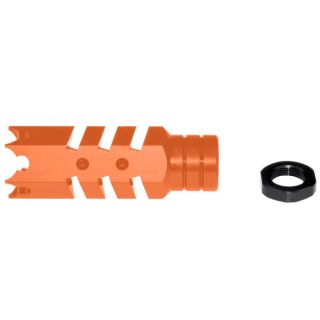 Cerakote AR-15 Competition Muzzle Brake – .223/5.56 | 1/2x28 Thread, Hunter Orange