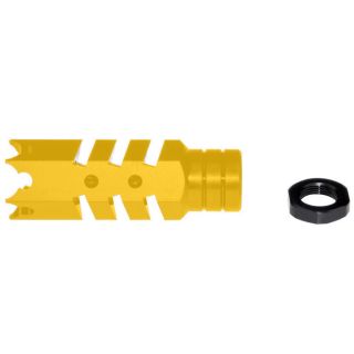 Cerakote AR-15 Competition Muzzle Brake – .223/5.56 | 1/2x28 Thread, Sunflower Yellow