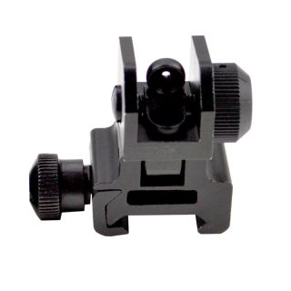 AR-15 Aluminum Rear Flip-Up Sight - Anodized Black