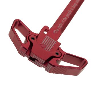 AR-15 Ambidextrous Charging Handle - American 2nd Amendment - Anodized Red