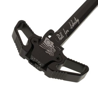 AR-15 Ambidextrous Charging Handle - Betsy Ross Flag - Anodized Black