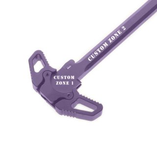 AR-15 Ambidextrous Charging Handle – Custom Engraved | Cerakote Finish-Bright Purple