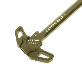 AR-15 Ambidextrous Charging Handle – Custom Engraved | Noveske Bazooka Green