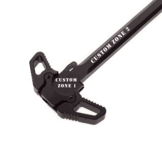 AR-15 Ambidextrous Charging Handle – Custom Engraved | Sniper Grey