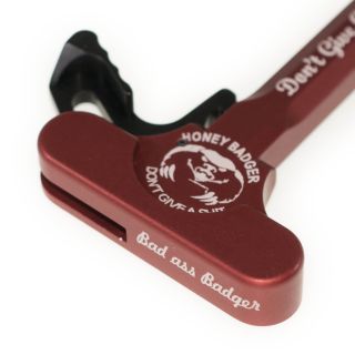 AR-15 Charging Handle - Badass Badger - Anodized Red