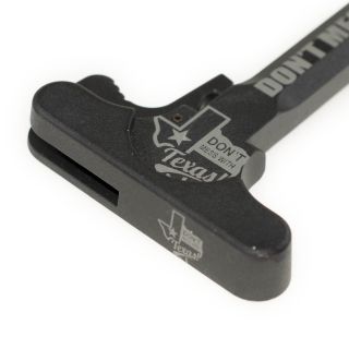 AR-15 Charging Handle - Don't Mess With Texas - Anodized Black