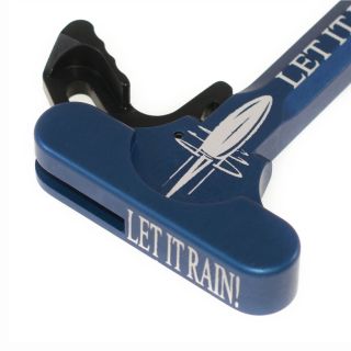 AR-15 Charging Handle - Let it Rain! - Blue