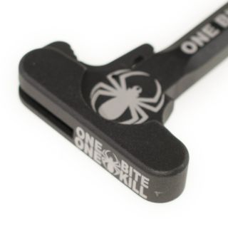 AR-15 Charging Handle - One Bite One Kill Spider - Anodized Black