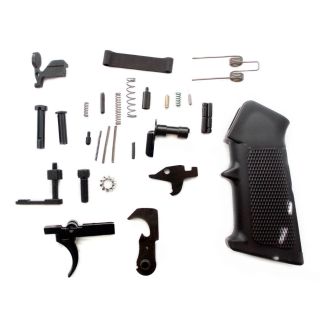 AR-15 Complete Lower Component Parts Kit - Black