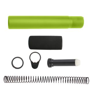 AR-15 Complete Pistol Buffer Tube Kit – Cerakote Zombie Green | Buffer Tube, Spring, Castle Nut & Foam Pad