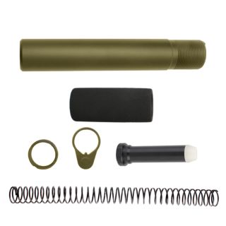 AR-15 Complete Pistol Buffer Tube Kit – Cerakote Noveska Bazooka Green | Buffer Tube, Spring, Castle Nut & Foam Pad