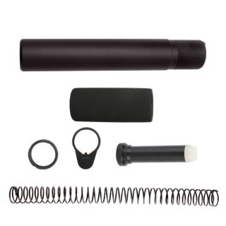 AR-15 Complete Pistol Buffer Tube Kit – Cerakote Sniper Gray | Buffer Tube, Spring, Castle Nut & Foam Pad